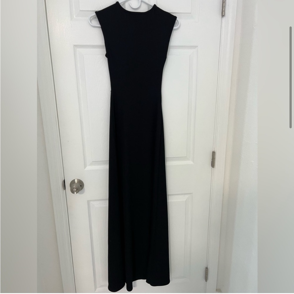 Christopher Esber Tropic Crochet Ribbed Tank Dress Black - Picture 6 of 9